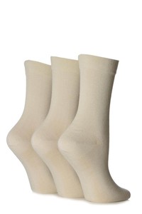 Ladies Gentle Bamboo Socks 3 Pairs Per Pack